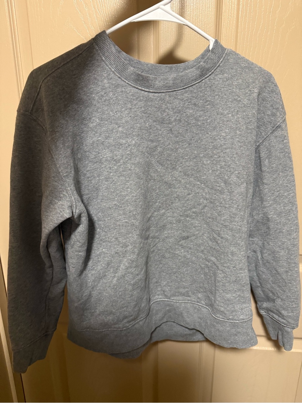 Classic Gray Crewneck Women's Sweater